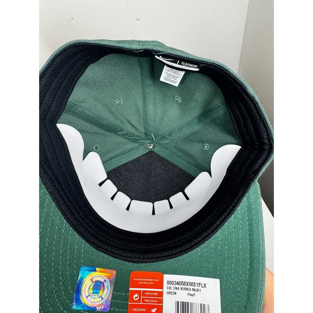 Nike‎ Michigan State Spartans Verbiage Swoosh Flex DNA Green Classic 99 Hat